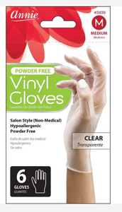 Annie Vinyl Gloves 6 gloves #small