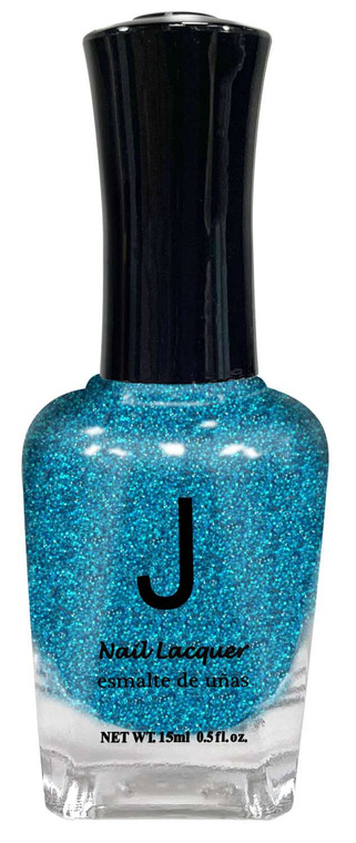 J Nail Polish #JNP054 Glitter Blue