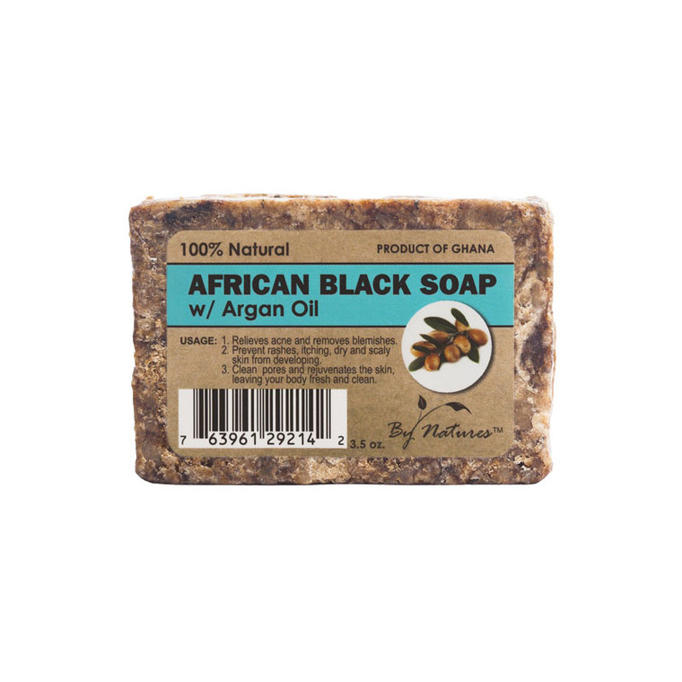 By Natures African Black Soap w/ Argan Oil