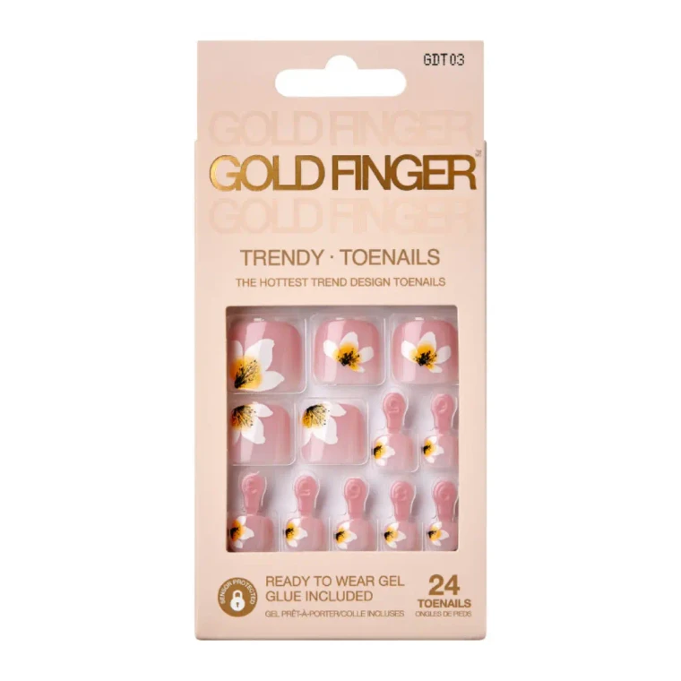 Gold Finger Toe Nails #GDT03