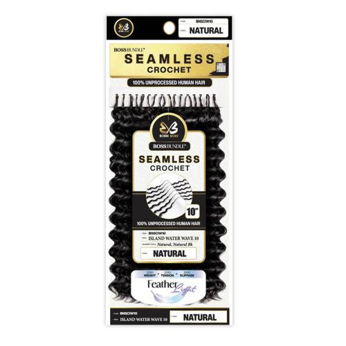 Bobbi Boss Seamless Crochet "Island Water Wave 10" #Natural 