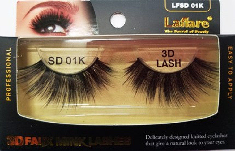 Laflare 3D Faux Mink Lashes LFSD 01K