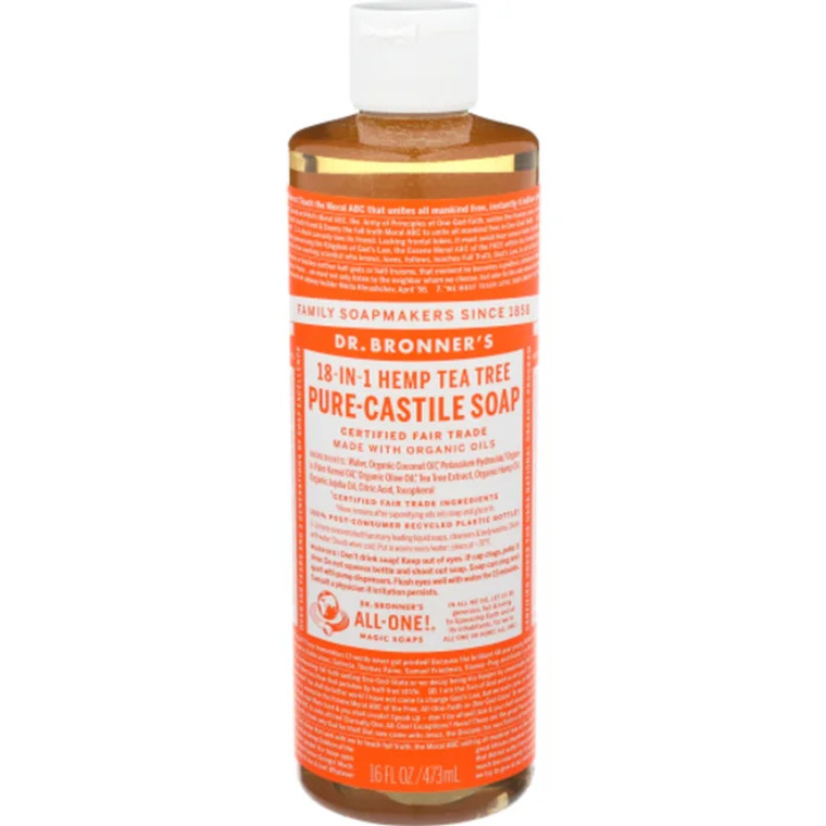 Dr. Bronners Castille Soap TTree 16oz