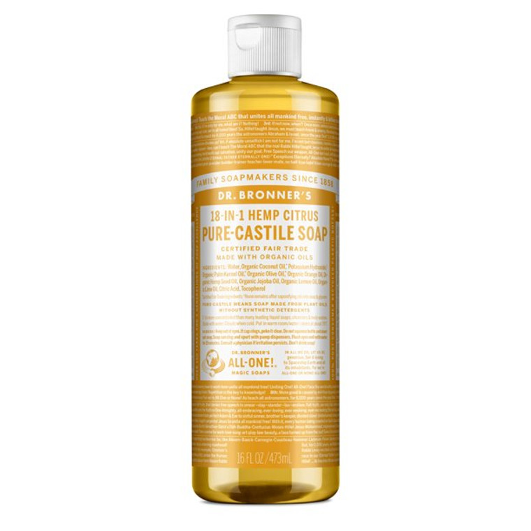 Dr.Bronner's Pure Citrus Castile Soap 16Fl Oz