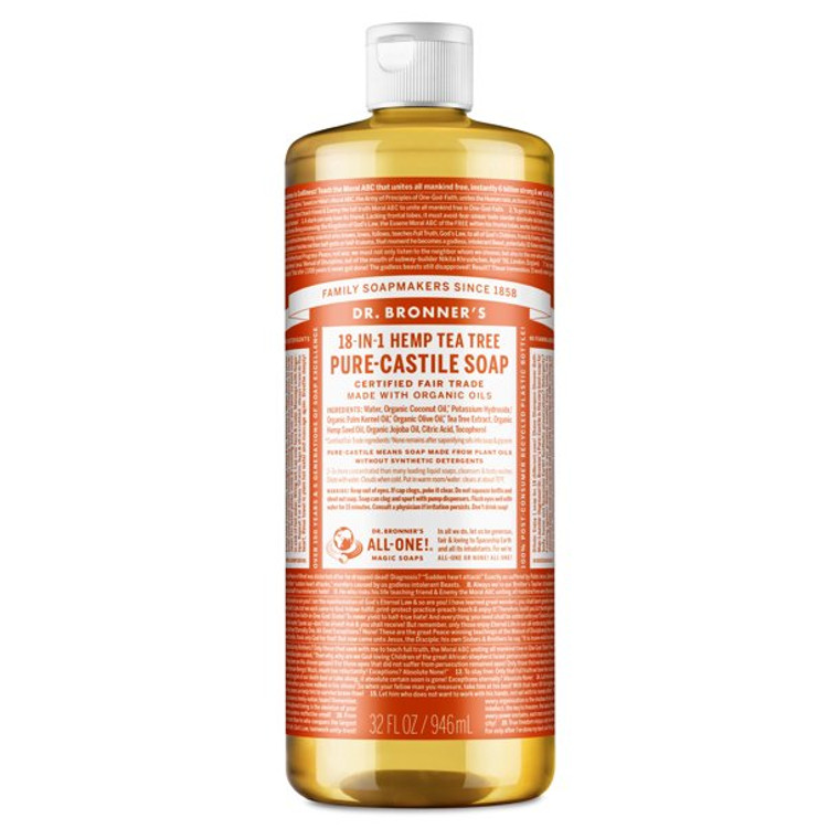 Dr. Bronners Castille Soap TTree 32oz