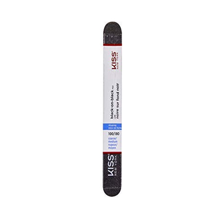 Kiss 100/180 Black-on Black Nail File F200N