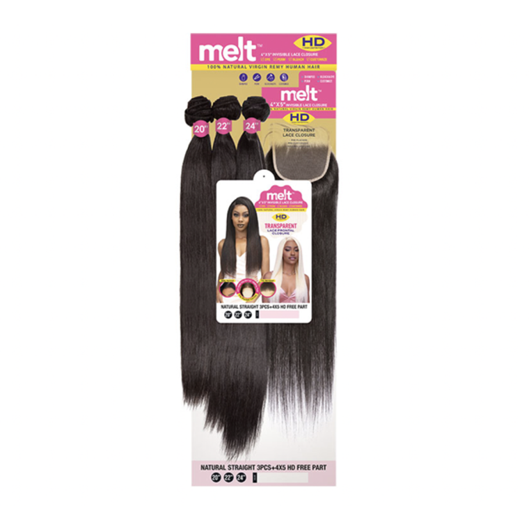 Janet Melt Natural Straight 18"20"22" #Natural 