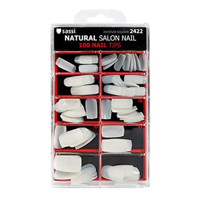 Sassi Natural Salon Nail 100 Nail Tips #2422