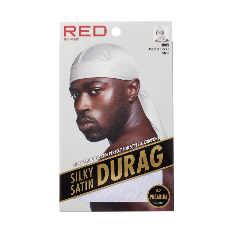 RED By Kiss Silky Satin Durag - White #HD05