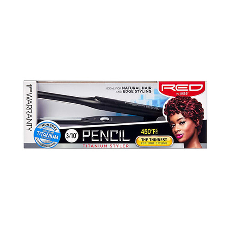RED By Kiss 3/10 Pencil Ceramic Titamium Flat Iron #FITSO300500