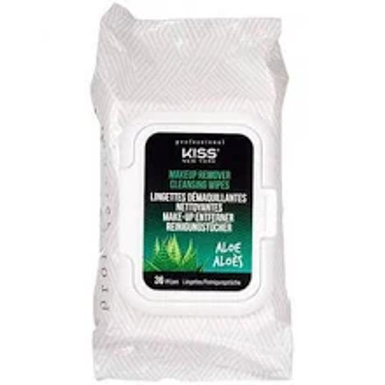 Kiss Aloe Vera Make Up Remover Cleansing Wipes 