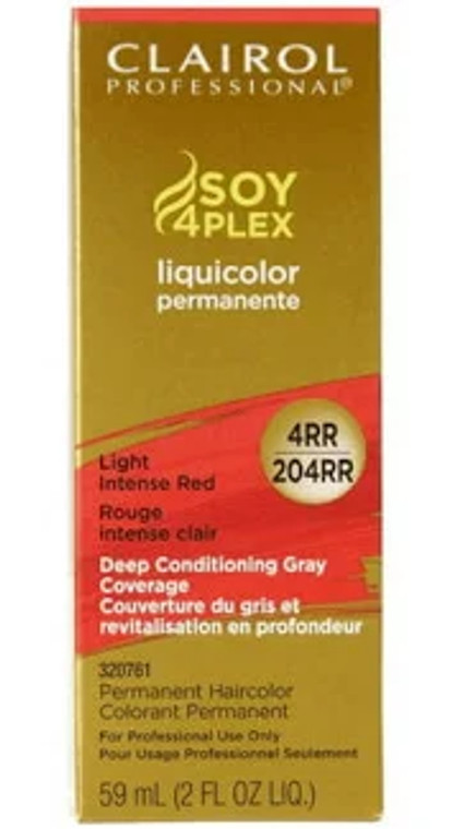 Clairol Professional Permanent Color #4RR/204RR Light Intense Red
