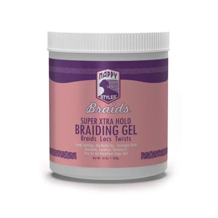 Nappy Styles Super Xtra Hold Braiding Gel 16 oz