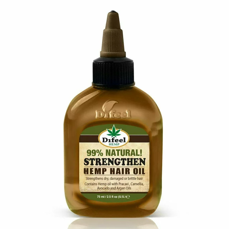 Difeel Hemp Strengthen Hair Oil 2.5 oz