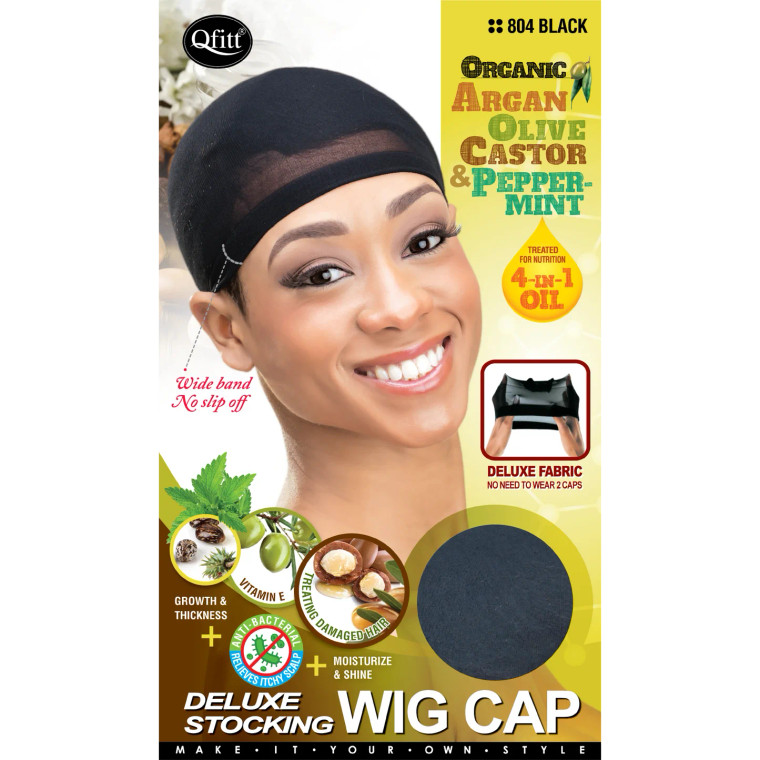 Qfitt Argan Deluxe Wig Cap 804 BLK