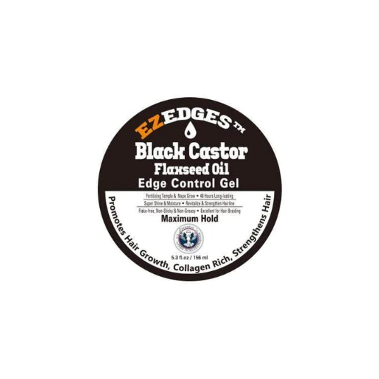 EZ Edges Black Castor Edge Control Gel 5.3 fl oz