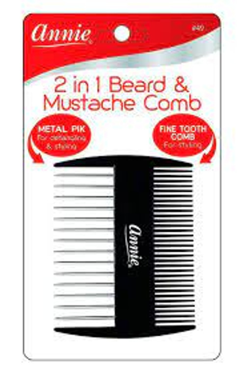 Annie 2 In 1 Beard & Mustache Comb 49