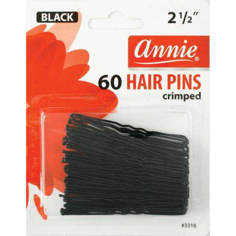 Annie 2 1/2" 60 Black Hair Pins 3316