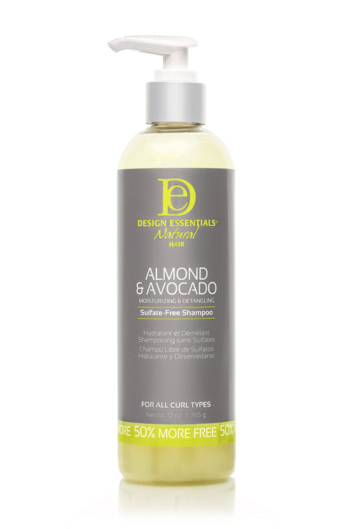 Design Essentials Almond & Avocado Sulfate-Free Shampoo 12 oz