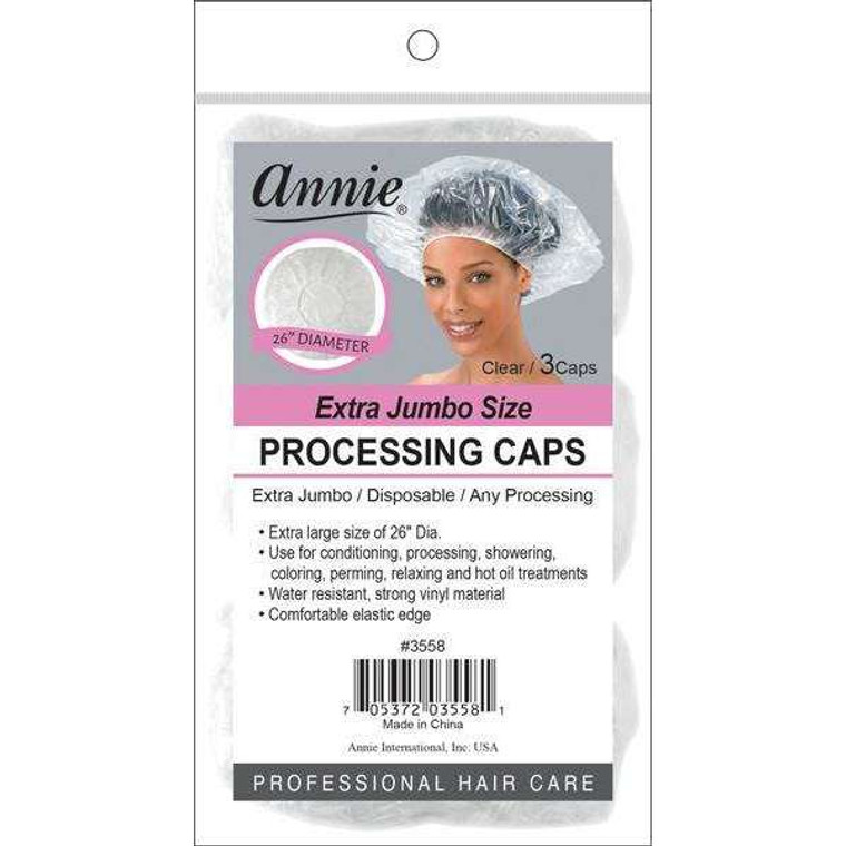 Annie Processing Caps Extra Jumbo 3pc #3558