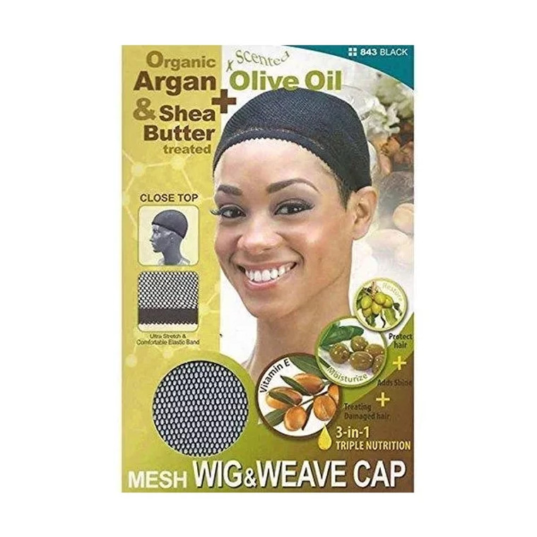 Qfitt Argan Mesh Wig & Weave Cap 843 BLK