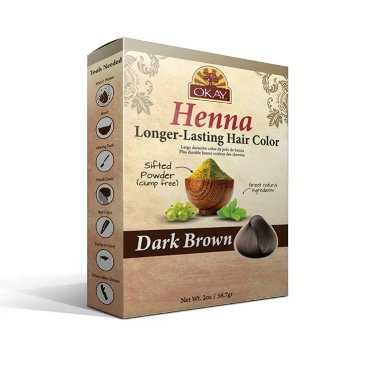 Okay Herbal Henna Hair Color #Dark Brown