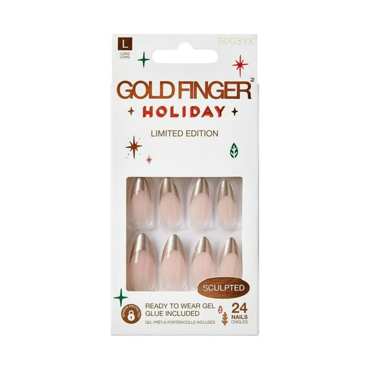 Gold Finger Gel L Nails # GD03YX