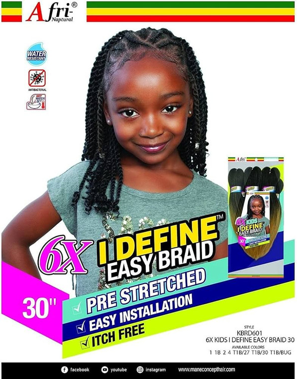 Afri 6x Kids Easy Braid #T1B/30