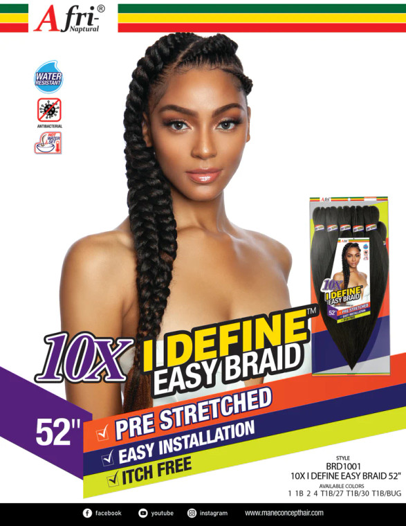 Afri 10x Easy Braid #1B