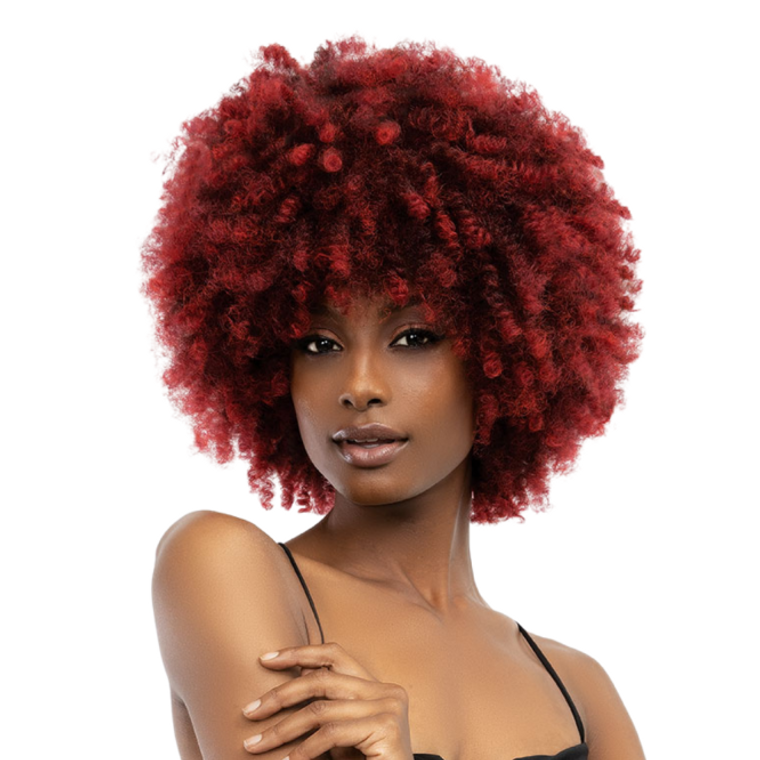 Janet-Natural Curly "Natural Afro Kane" Wig #Orangeade