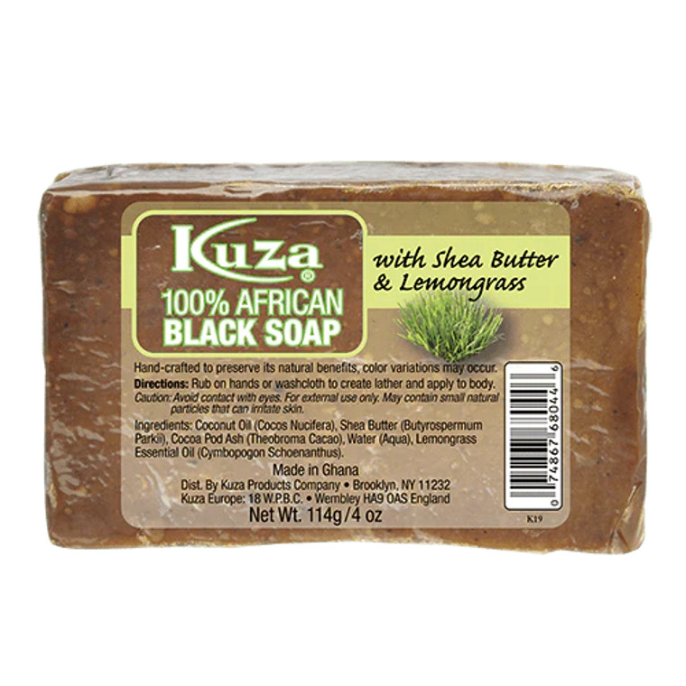 Kuza Black Soap Lemongrass