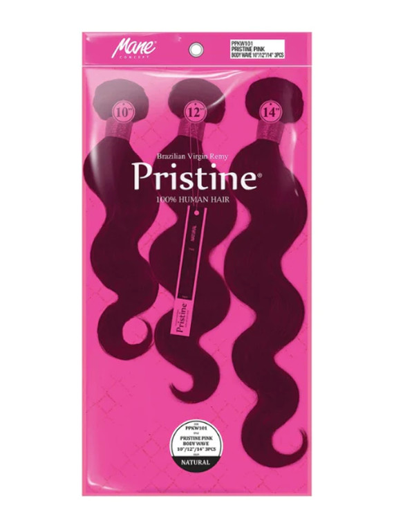 Mane Concept Pristine Pink 3pcs 14.16.18 "Body Wave" #Natural