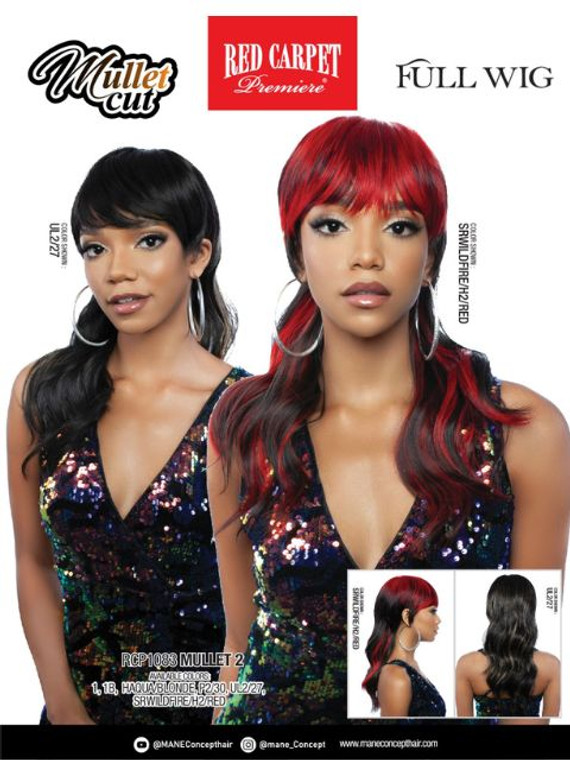 Red Carpet Premiere "Mullet 2" Wig #1B