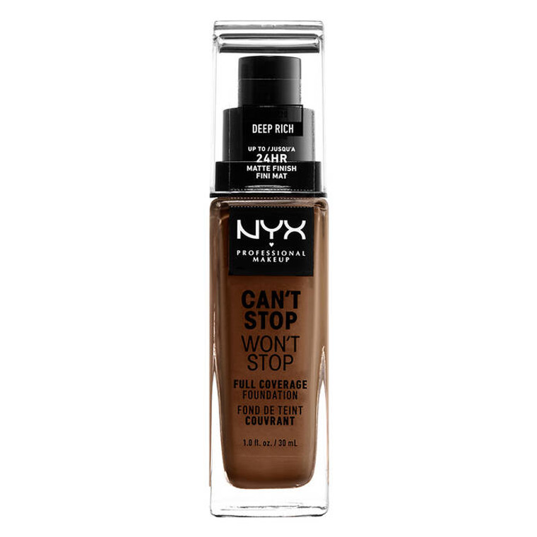 NYX Can't Stop Won't Stop Foundation "Deep Rich" #CSWSF20 1.0 fl oz