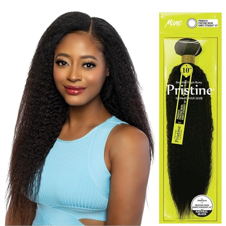 Pristine Neon Kinky Straight 12" #NaturalBlack