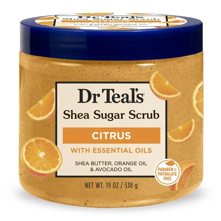 Dr. Teal's Shea Sugar Scrub Citrus 19oz 