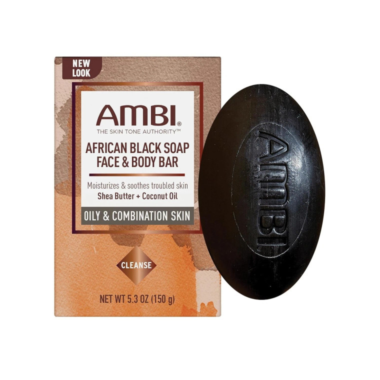 Ambi African Black Soap Face & Body Bar 5.3oz