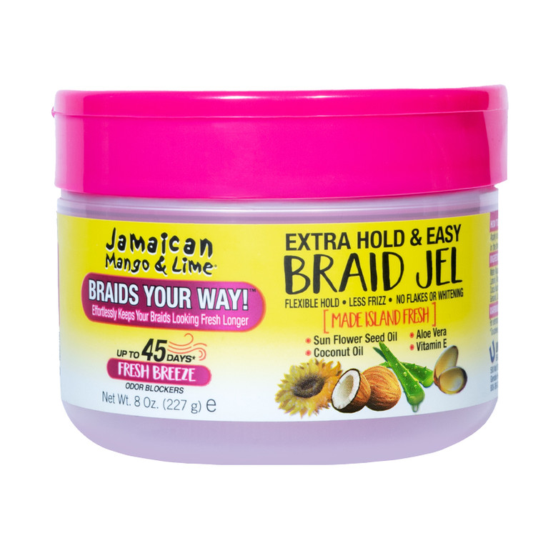 Jamaican Mango & Lime Extra Hold Braid Jel 8oz
