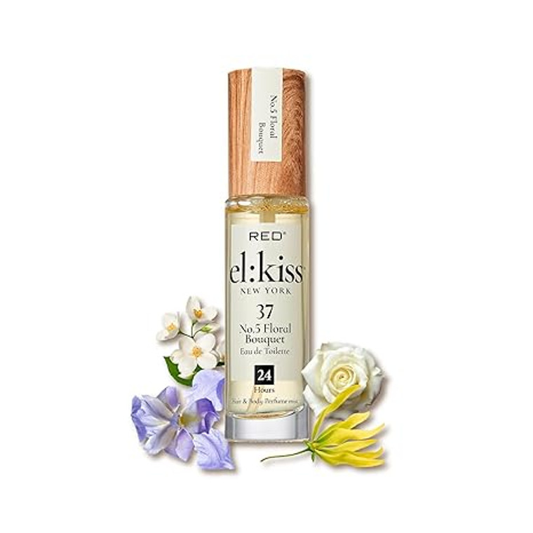 Red El-Kiss Spray  On No.5 Floral Bouquet 1.01oz