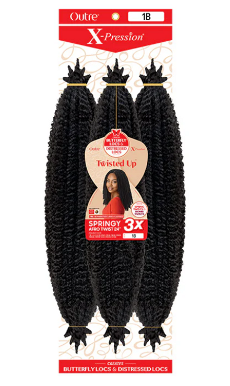 Outre X-Pression Twisted Up Springy Afro Twist 16" #2T1B/30