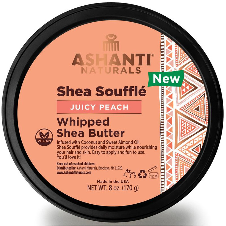 Ashanti Naturals Shea Souffle Juicy Peach 8oz