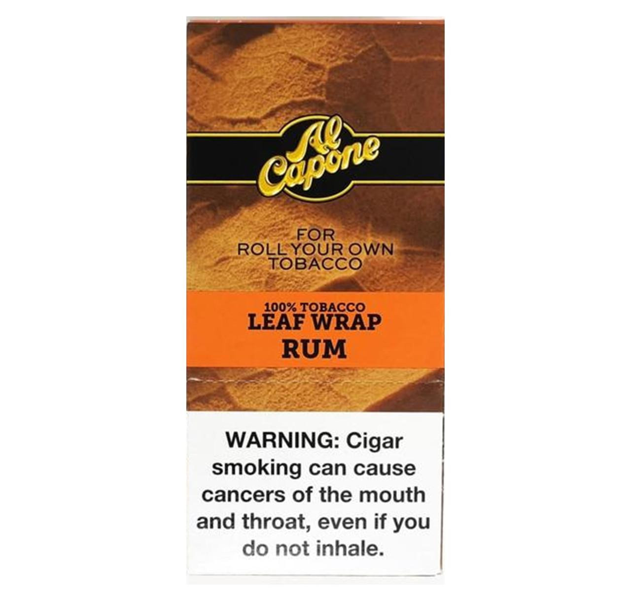 al capone tobacco leaf wrap Buy Al Capone Leaf Rum - 18 Premium Tobacco Pouches | Unique Rum Aroma