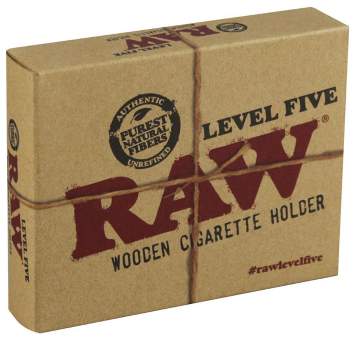Raw Level 5 Wooden Cigarette Holder - Elegant & Sustainable Smoking  Accessory