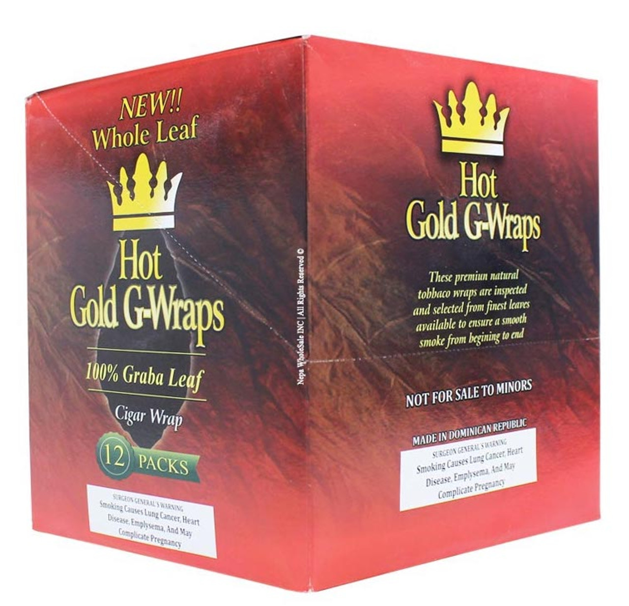 Grabba Leaf Natural Gold Pack-10ct