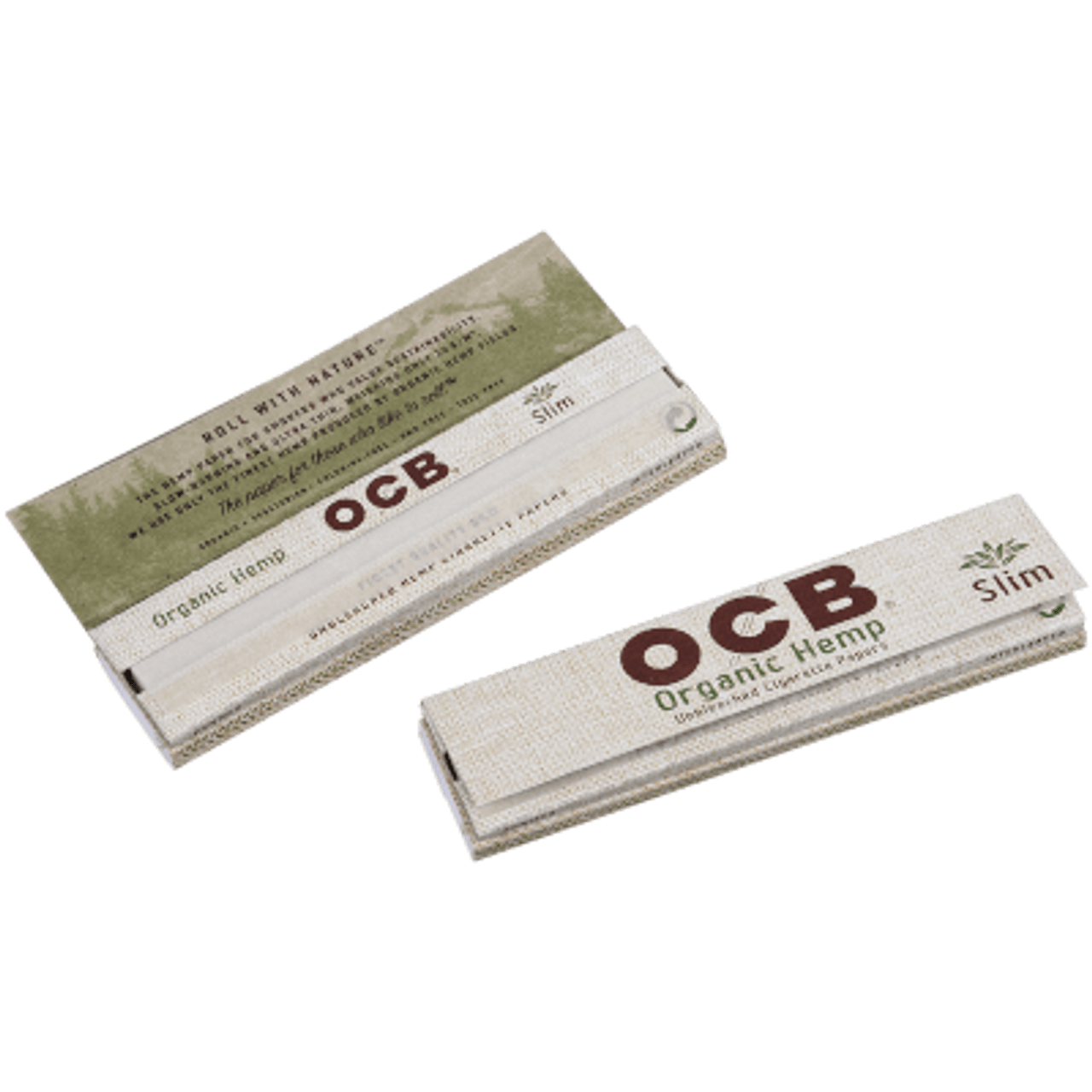 OCB Organic Hemp Rolling Papers King Size Slim Plus Tips 24/32 Ct