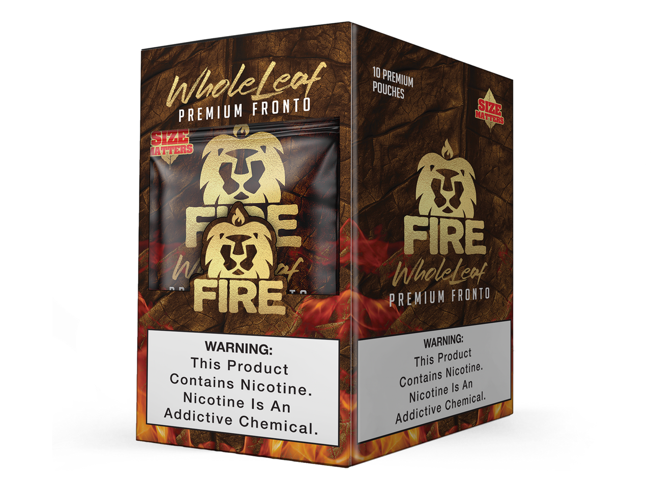 Fire Whole Leaf 10 Pouches - Premium Fronto Tobacco for