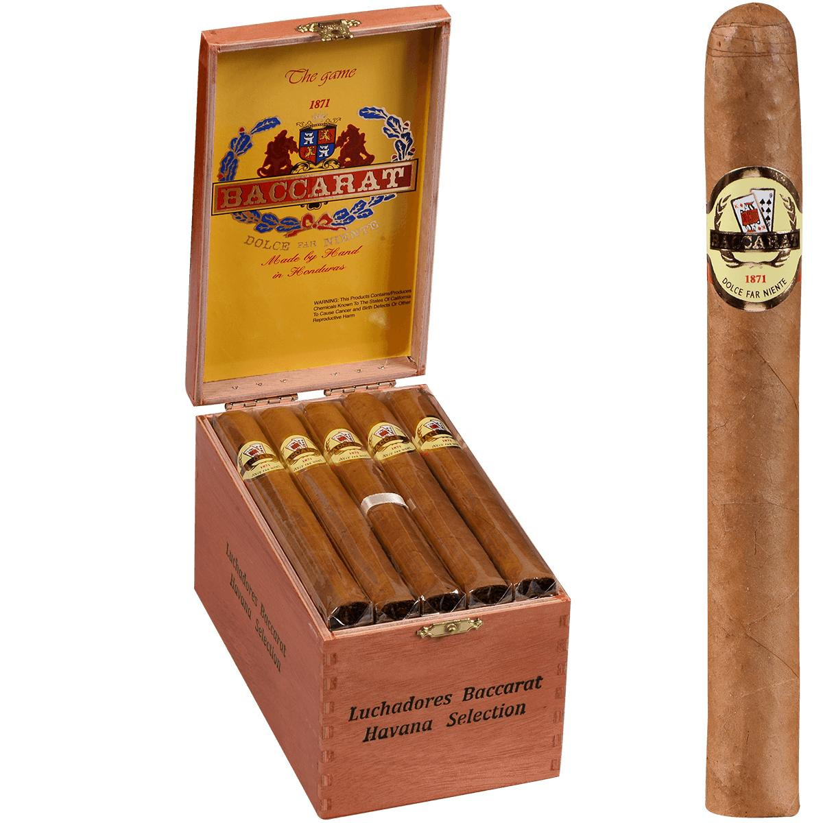 25 to buy tobacco Buy Baccarat Cigars Luchadores Natural 25 Ct. Box