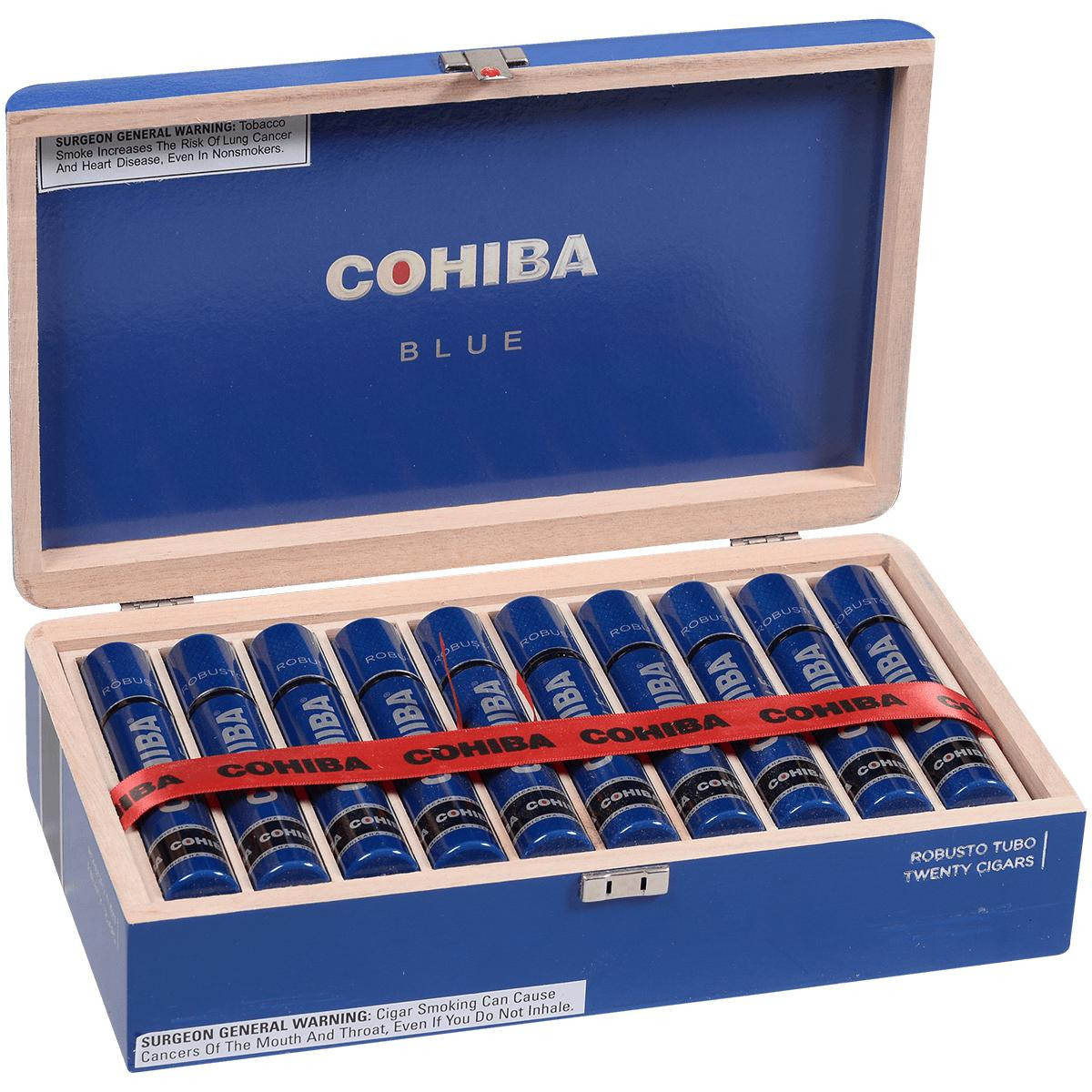 Cohiba Cigars Blue Robusto Tube - 20 Ct. Box, 5.50x50 | Luxury Smoking  Experience