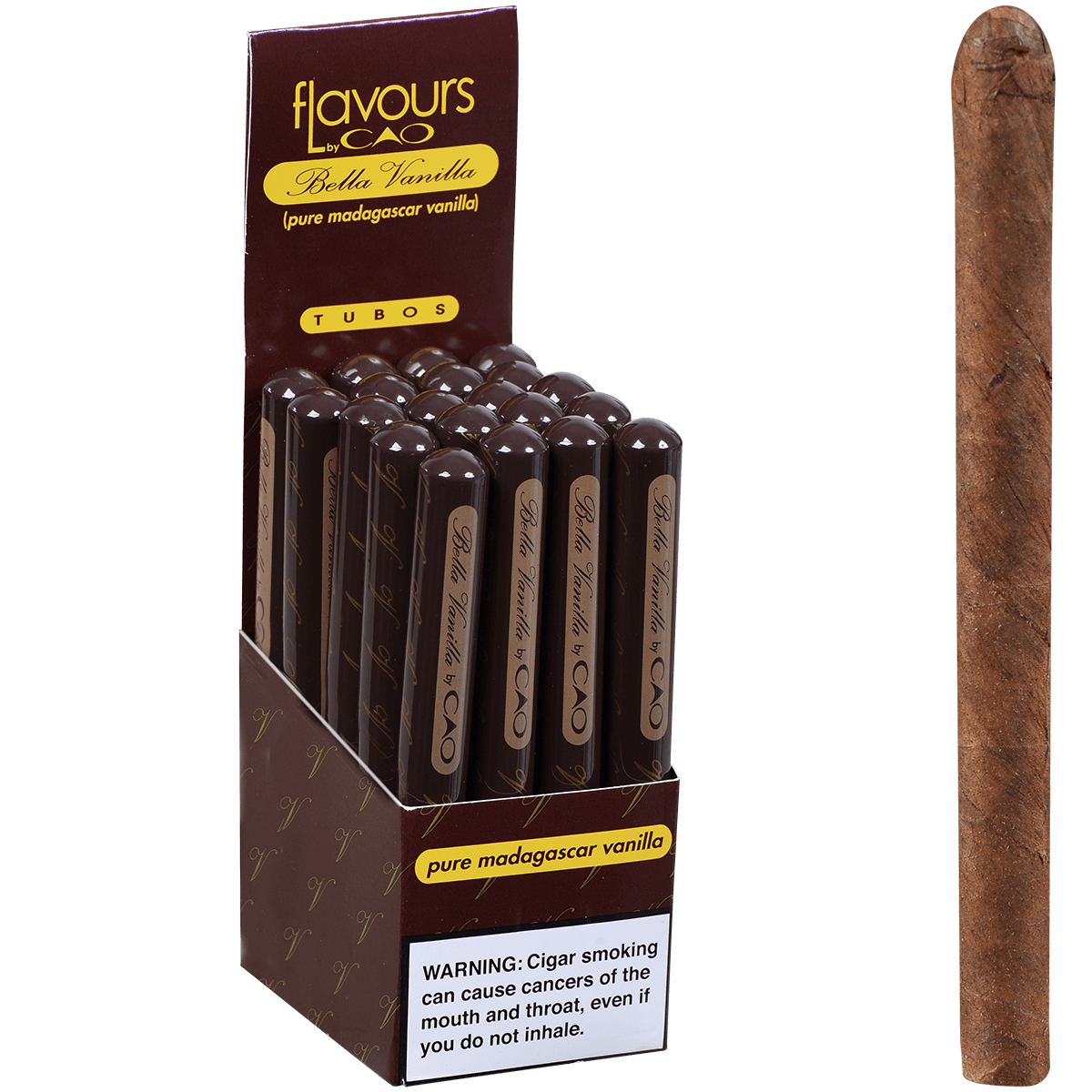 Buy CAO Cigars Flavours Bella Vanilla Tubo 20 Ct Box