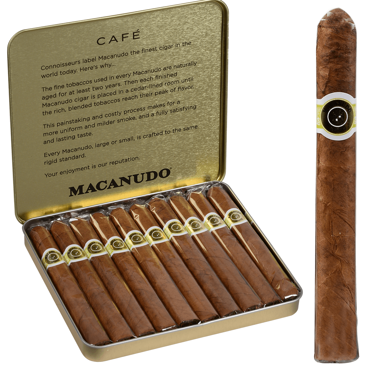 ascot cigarettes Macanudo Cigars Cafe Ascots 10/10 Tins